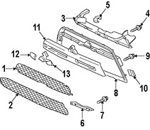 Foto de Molde de rejilla Original para Mitsubishi Lancer Marca Mitsubishi Nmero de Parte 7450A360