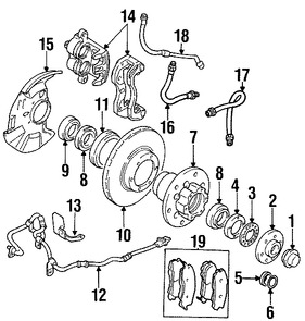 Foto de Cubierta de Polvo de Frenos Original para Mitsubishi Montero Mitsubishi Montero Sport Marca Mitsubishi Nmero de Parte MR249345