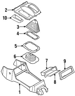 Foto de Consola Central Original para Mitsubishi Montero Sport 1997 1998 1999 Marca Mitsubishi Nmero de Parte MR763517