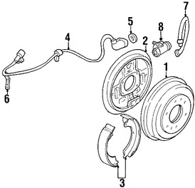 Foto de Zapata de Freno Original para Mitsubishi Montero Sport Marca Mitsubishi Nmero de Parte MR178826