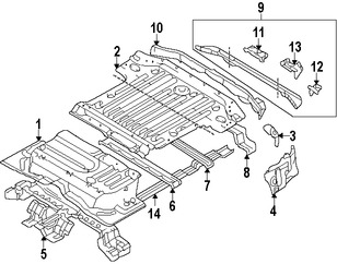 Foto de Bandeja de Piso Original para Mitsubishi Montero Sport 1997 1998 Marca Mitsubishi Nmero de Parte MR241817