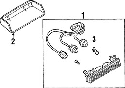 Foto de Luz de freno centro superior Original para Mitsubishi Montero Sport Mitsubishi Montero Marca Mitsubishi Nmero de Parte MR300388