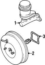 Foto de Reforzador de Frenos Original para Mitsubishi Montero Sport 1997 1998 1999 Marca Mitsubishi Nmero de Parte MB895128