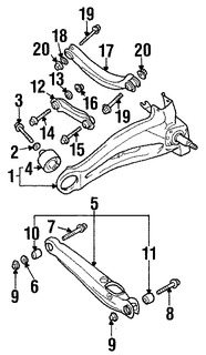 Foto de Tornillo de Brazo de Control de Suspension Original para Mitsubishi Lancer Mitsubishi Outlander Marca Mitsubishi Nmero de Parte MU000390