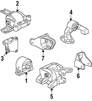 Foto de Montura de Transmisin Automtica Original para Mitsubishi Lancer Mitsubishi Outlander Mitsubishi Outlander Sport Marca Mitsubishi Nmero de Parte MN101574