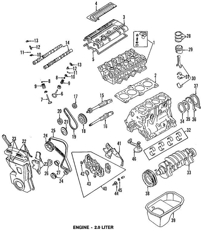 Foto de Rodamiento principal del Cigueal Original para Plymouth Laser Eagle Talon Mitsubishi Galant Mitsubishi Outlander Mitsubishi Eclipse Mitsubishi Lancer Marca Mitsubishi Parte #MD195916