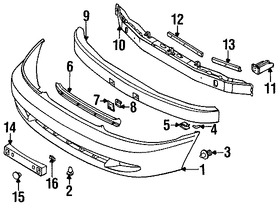 Foto de Enganche del protector de Guardafangos  Original para Dodge Eagle Mitsubishi Plymouth Marca Mitsubishi Nmero de Parte MB253964