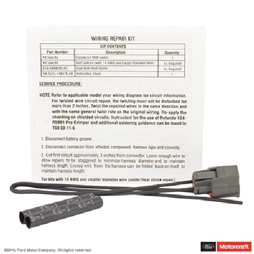 Foto de Conector de luz de maletero para Lincoln Continental 2000 Marca MOTORCRAFT Nmero de Parte WPT-1077