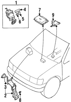 Foto de Mdulo de control de ABS Original para Nissan Pathfinder 1997 1998 1999 Marca NISSAN Nmero de Parte 478501W412