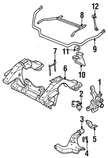 Foto de Soporte Brazo Control Suspension Original para Infiniti QX4 Nissan Pathfinder Marca NISSAN Nmero de Parte 544800W001