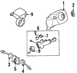 Foto de Interruptor del limpiaparabrisas Original para Nissan Pathfinder Infiniti QX4 Marca NISSAN Nmero de Parte 25260VB000