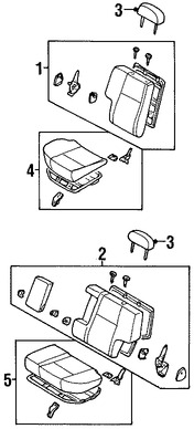 Foto de Reposacabezas Original para Nissan Pathfinder 2001 2002 Infiniti QX4 2000 2001 2002 Marca NISSAN Nmero de Parte 864303W804