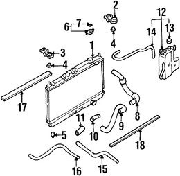 Foto de Tubo de Enfriado de Aceite Transmisin Original para Nissan Frontier Marca NISSAN Nmero de Parte 216328B401