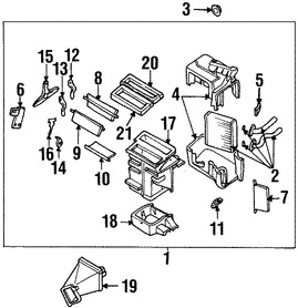 Foto de Sello de Nucleo de Calefaccin Original para Nissan Frontier Nissan Xterra Marca NISSAN Nmero de Parte 9258001E00