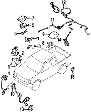 Foto de Mdulo de control de ABS Original para Nissan Frontier 2000 2001 2002 2003 2004 Marca NISSAN Nmero de Parte 478508B401