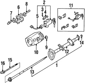 Foto de Cubierta de la Columna de Direccion Original para Nissan Frontier 1999 2000 2001 1998 2002 Marca NISSAN Nmero de Parte 484707Z810