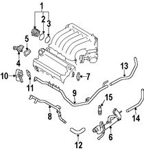 Foto de Manguera de Refrigerante Original para Infiniti I35 Nissan Murano Marca NISSAN Nmero de Parte 140568J100