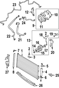 Foto de Receptor-Secador de Aire Acondicionado Original para Infiniti Nissan Marca NISSAN Nmero de Parte 921312Y920