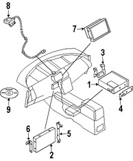 Foto de Soporte de Modulo de Control de GPS Original para Nissan Murano 2003 2004 2005 2006 2007 Marca NISSAN Nmero de Parte 28316CA105