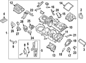 Foto de Carcasa del motor del ventilador HVAC Original para Nissan Titan 2008 Marca NISSAN Nmero de Parte 27280ZR20A