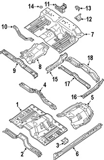 Foto de Bandeja de Piso Original para Nissan Titan Marca NISSAN Nmero de Parte 745127S230