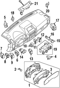 Foto de Interruptor Caja de Transferencia Original para Nissan Titan Nissan Xterra Nissan Frontier Marca NISSAN Nmero de Parte 251547S200