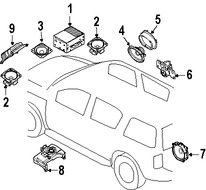 Foto de Unidad de Control de Radio Original para Nissan Titan 2008 2009 2010 2011 2012 Marca NISSAN Nmero de Parte 281859FD2A