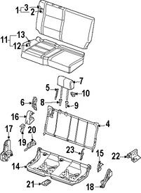 Foto de Respaldo de Asiento Original para Nissan Titan Marca NISSAN Nmero de Parte 88620ZR10B