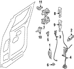 Foto de Freno de puerta Original para Nissan Titan Marca NISSAN Nmero de Parte 824317S206