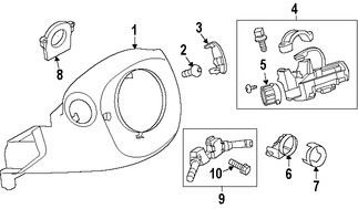 Foto de Sensor de Posicin del Volante de Direccin Original para Nissan 370Z Nissan GT-R Nissan  Nissan Sentra Nissan Leaf Infiniti Marca NISSAN Nmero de Parte 479455MA1A