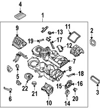 Foto de Sello de Nucleo de Calefaccin Original para Nissan Armada Nissan  Nissan Titan Infiniti QX56 Marca NISSAN Nmero de Parte 27287ZR00B