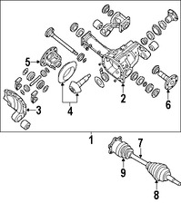 Foto de Eje Propulsor Original para Nissan Armada Nissan  Nissan Titan Nissan Pathfinder Infiniti QX56 Marca NISSAN Nmero de Parte 382208S11A