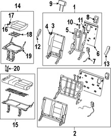 Foto de Cubierta del Mecanismo de Ajuste de Reclinacion de Asiento Original para Infiniti QX56 Nissan Armada Marca NISSAN Nmero de Parte 89406ZQ00A