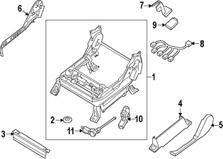 Foto de Motor de Asiento Original para Nissan Armada Nissan Titan Infiniti QX56 Marca NISSAN Nmero de Parte 87562ZE30A