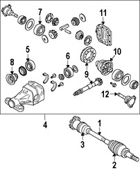 Foto de Juego Bota para Junta Homocinetica Original para Infiniti QX56 Infiniti FX45 Nissan Armada Nissan Marca NISSAN Nmero de Parte C9BDA7S025