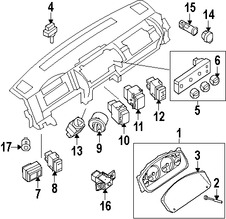 Foto de Interruptor Caja de Transferencia Original para Nissan Frontier Nissan Pathfinder Nissan Titan Nissan Xterra Marca NISSAN Nmero de Parte 255369BH0B