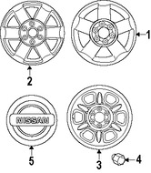 Foto de Tuerca de la Rueda Original para Nissan Infiniti Marca NISSAN Nmero de Parte 40224ZP50A