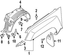 Foto de Guardafango Original para Nissan Xterra Marca NISSAN Nmero de Parte FCA00ZL0EA