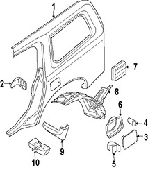 Foto de Actuador del Seguro Puerta de Combustible Original para Nissan Xterra Marca NISSAN Nmero de Parte 76804EA000