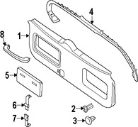 Foto de Manilla Puerta Trasera Original para Nissan Xterra Nissan Frontier Marca NISSAN Nmero de Parte 73940EA00B