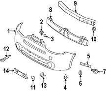 Foto de Cubierta del parachoques Original para Nissan Cube 2009 2010 2011 2012 2013 2014 Marca NISSAN Nmero de Parte FBM221FC0H