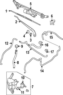 Foto de Cubierta del Brazo Limpiaparabrisas Original para Nissan Cube Nissan Marca NISSAN Nmero de Parte 28882AU300