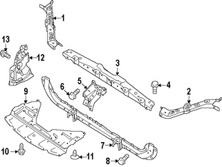 Foto de Barra sujecin soporte del radiador Original para Nissan Rogue 2014 2015 2016 2017 Marca NISSAN Nmero de Parte 625114BC0A