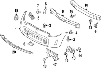 Foto de Barra de impacto de parachoque Original para Nissan 370Z Marca NISSAN Nmero de Parte 620301EA0A