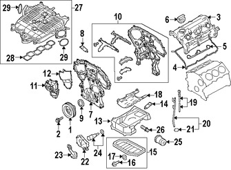 Foto de Mltiple de Admisin del Motor Original para Nissan 370Z Infiniti  Infiniti Q50 Infiniti G37 Infiniti Q60 Infiniti Q40 Marca NISSAN Nmero de Parte 14010EY02A