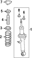 Foto de Aislante de Muelle Original para Infiniti Nissan Marca NISSAN Nmero de Parte 54034JK00A