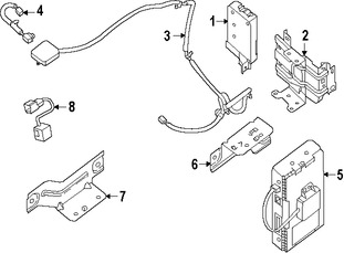 Foto de Cable de Antena de Telfono Mvil Original para Nissan Leaf 2016 2017 Marca NISSAN Nmero de Parte 282424NR0A