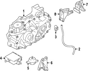 Foto de Montura de Transmisin Automtica Original para Nissan Leaf 2013 2014 2015 2016 2017 Marca NISSAN Nmero de Parte 113203NF0A