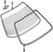 Foto de Cristal Trasero Original para Nissan Altima 2006 Marca NISSAN Nmero de Parte 79712ZD90A