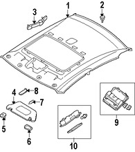 Foto de Luz de techo Original para Nissan Altima Nissan Pathfinder Marca NISSAN Nmero de Parte 26460ZX00A